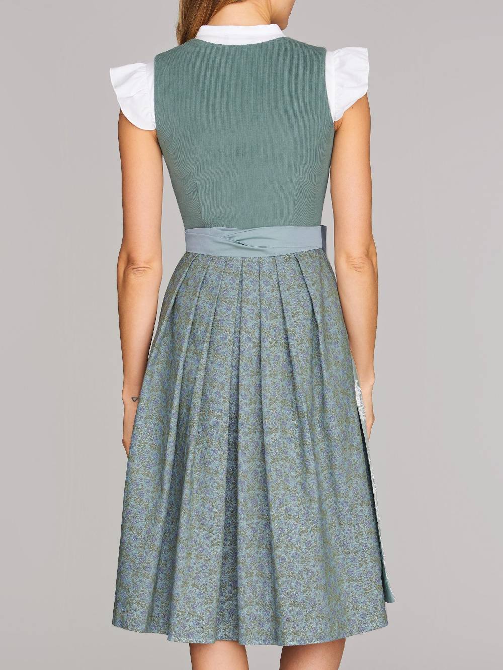 Limberry Pistaziengrünes Dirndl mit Cord-Mieder - CAMILLE PISTACHIO Speichern exportieren