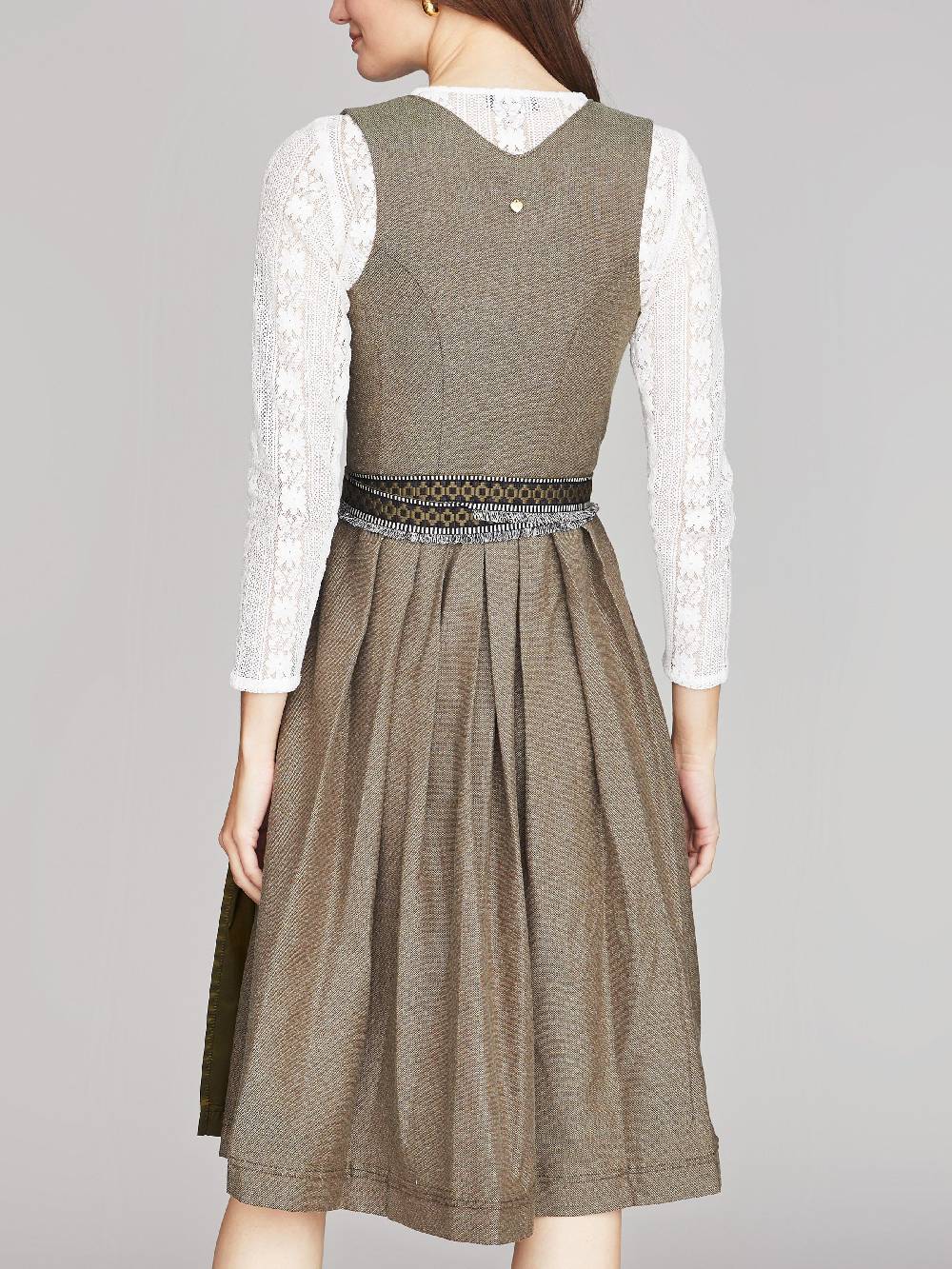 Limberry Olivgrünes Dirndl mit auffallendem Schürzenband - PALOMA OLIV Online