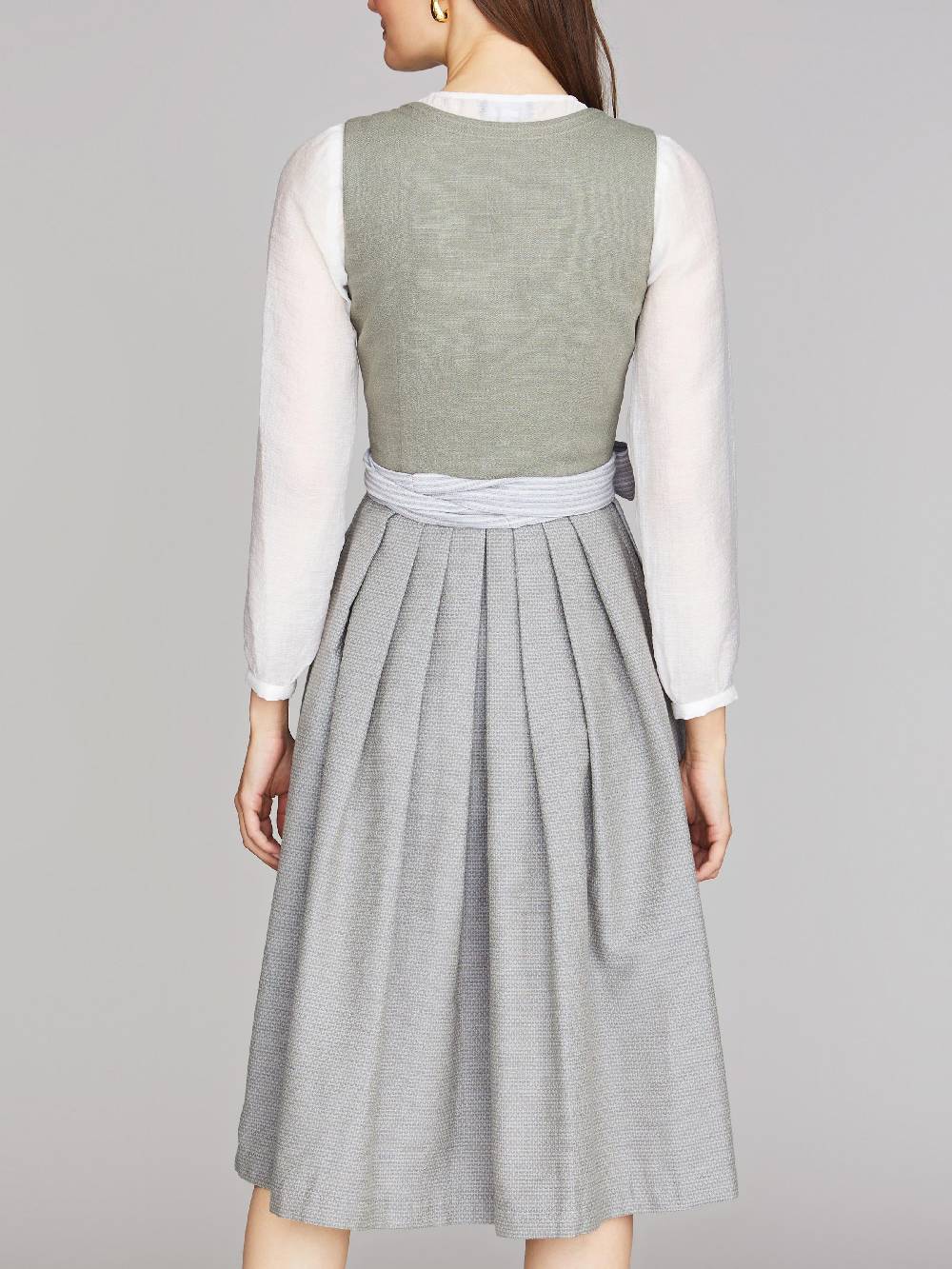 Limberry Grünes Dirndl aus Leinen - CLAIRE MISTY GREEN Hotsell