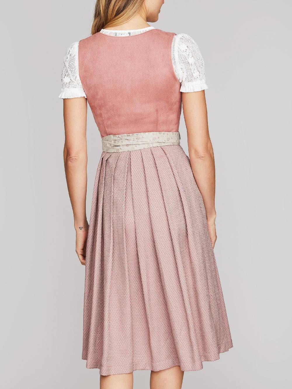 Limberry Rosa-farbenes Dirndl mit Velours-Mieder - JULIE DUSTY ROSE Schlussverkauf