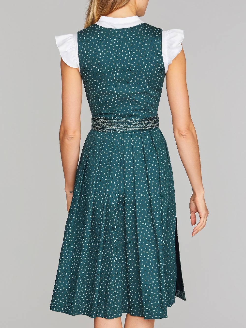 Limberry Grünes Waschdirndl mit Streublumen - OPHELIA EMERALD Blitzverkäufe