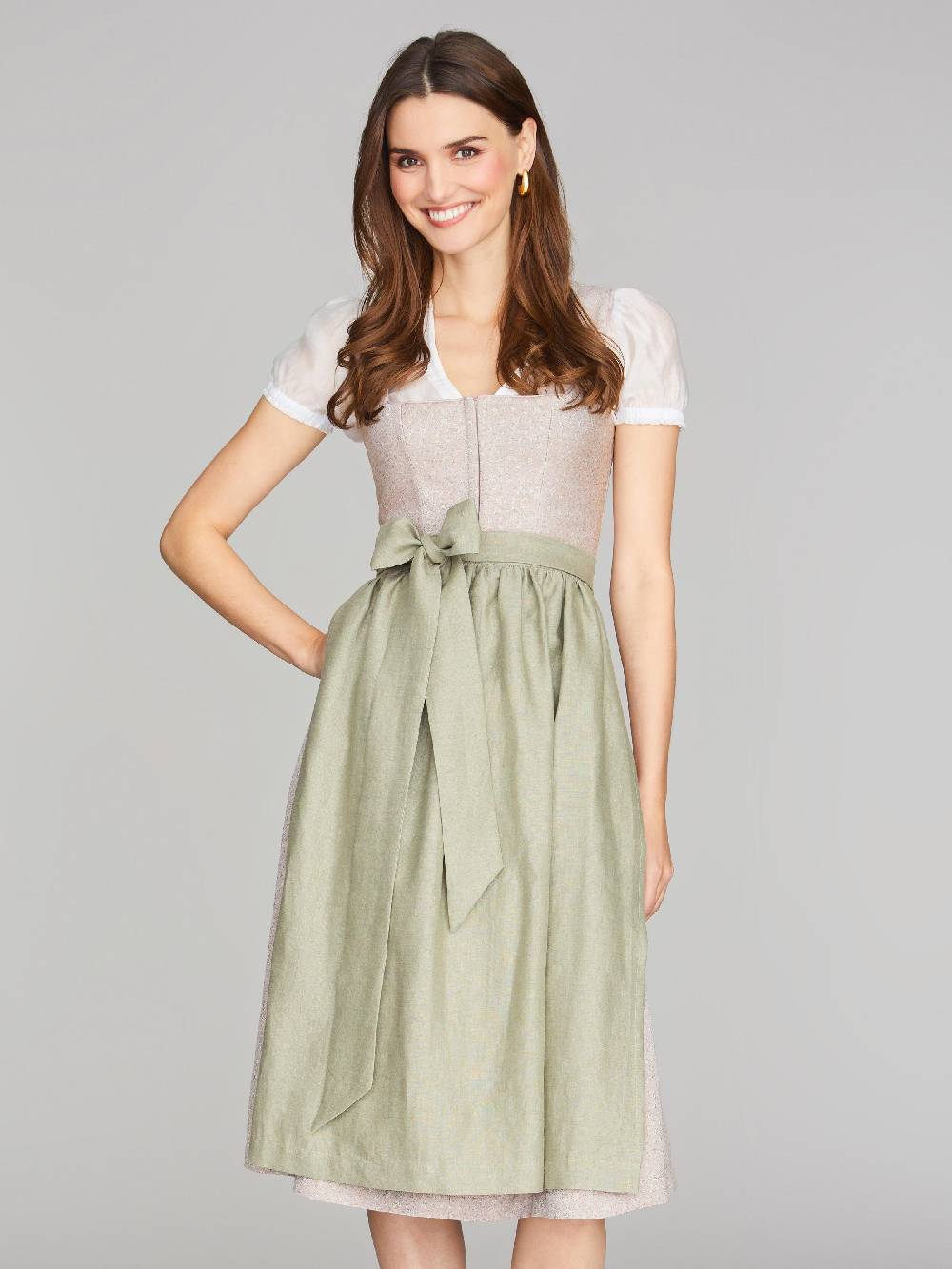 Limberry Dirndl in Altrosa mit Streublumen-Muster - LILIA PRIMROSE Limitierter Zeitrabatt
