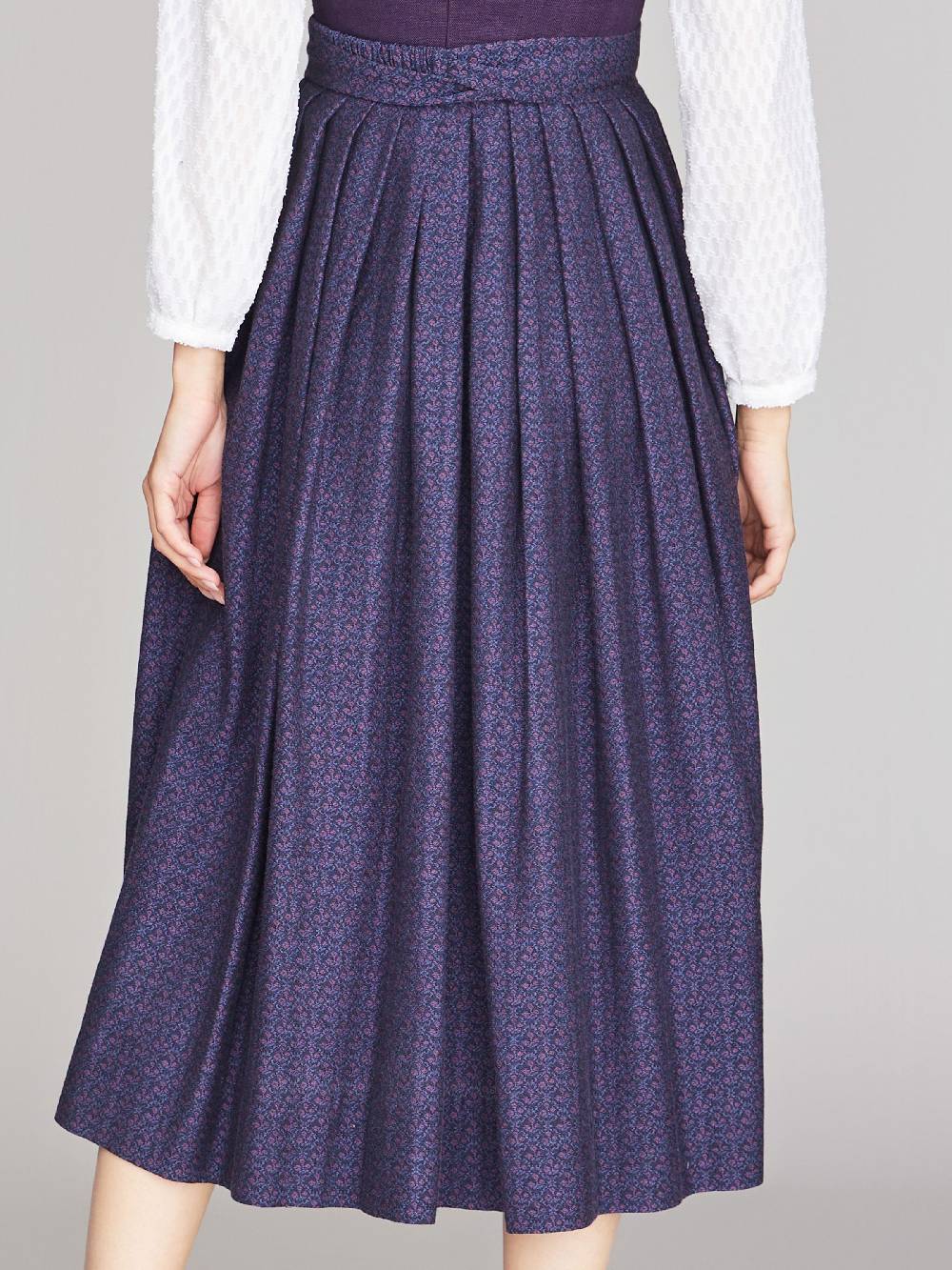 Limberry Brombeerfarbenes Dirndl aus Leinen - ANNABELLE BROMBEER Rabatt