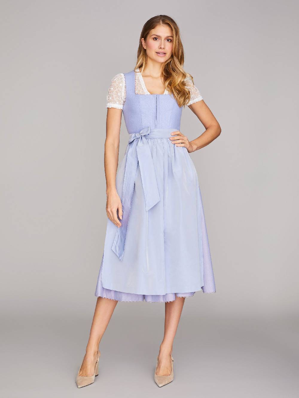 Limberry Dirndl mit Leinen-Mieder in Flieder - MÜNCHEN FLIEDER Saisonschlussverkauf