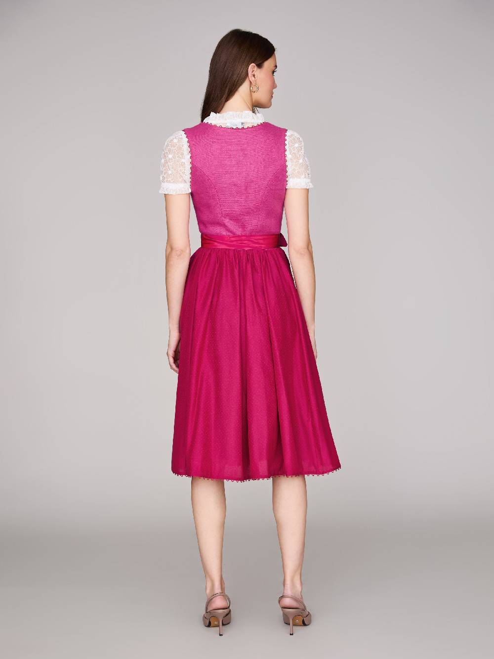 Limberry Pinkes Dirndl mit Leinen-Mieder - MÜNCHEN PINK Black Friday
