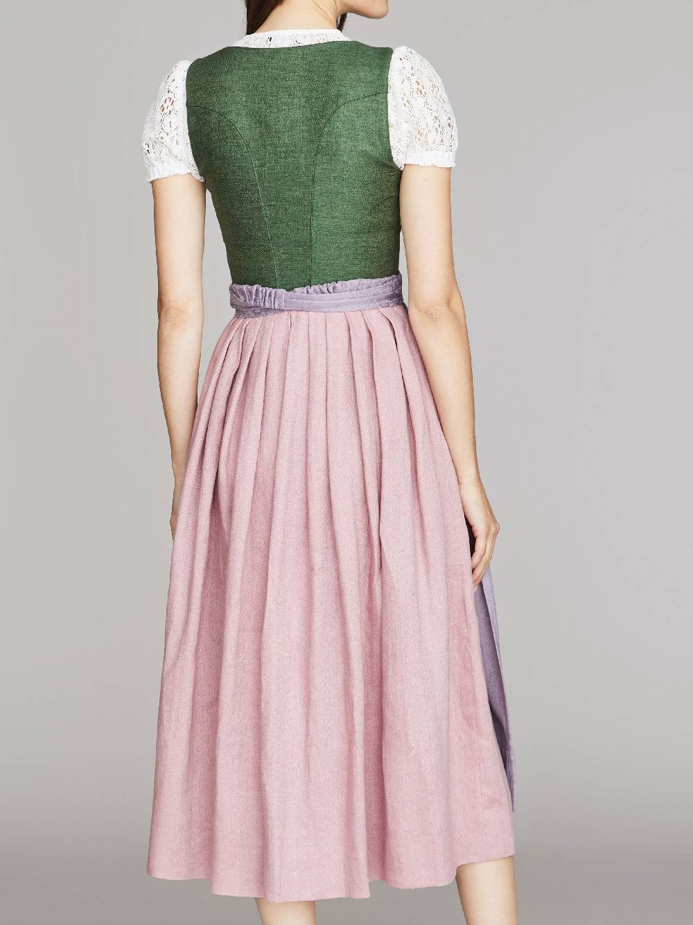 Limberry Kleegrünes Dirndl aus Leinen - ANNABELLE KLEEGRÜN Weihnachtsangebot