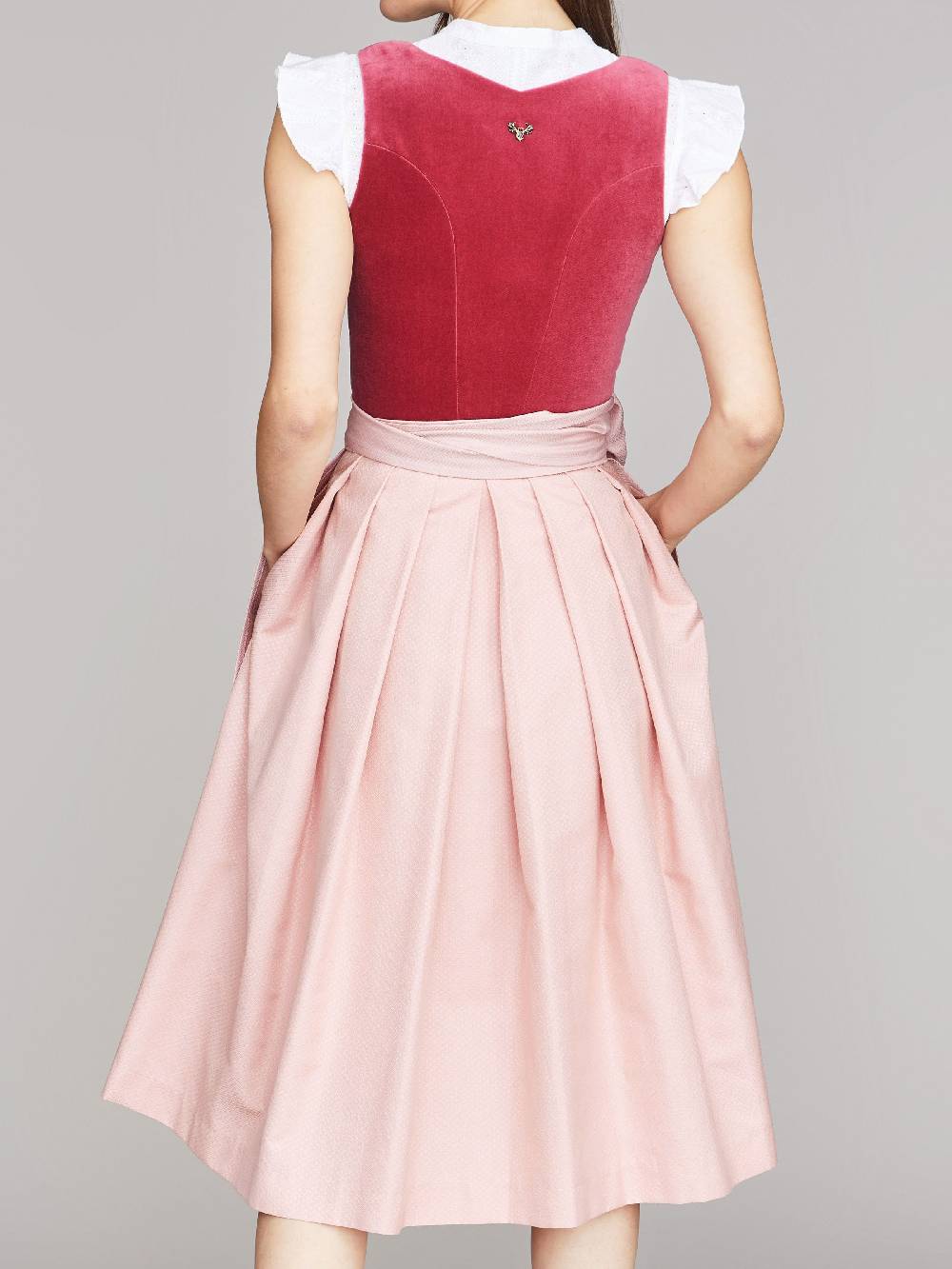 Limberry Pinkes Dirndl mit Samt-Mieder - JANNI VELVET TULIP Valentinstagsangebot