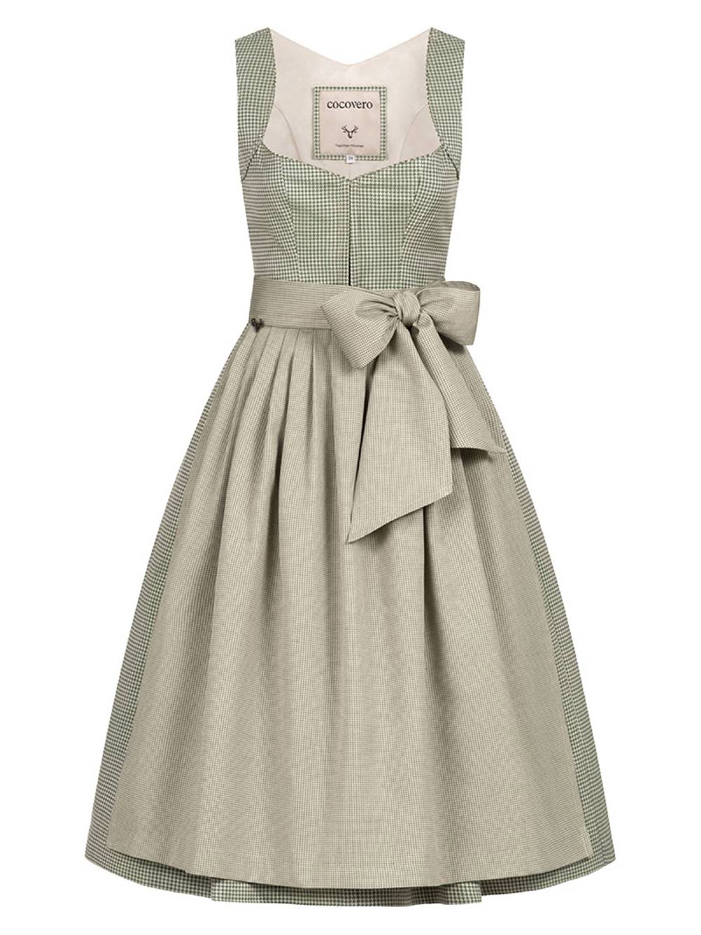 Limberry Grünes Dirndl mit Hahnentrittmuster - ANNELIE PEPITA GREEN Jubiläumsangebot