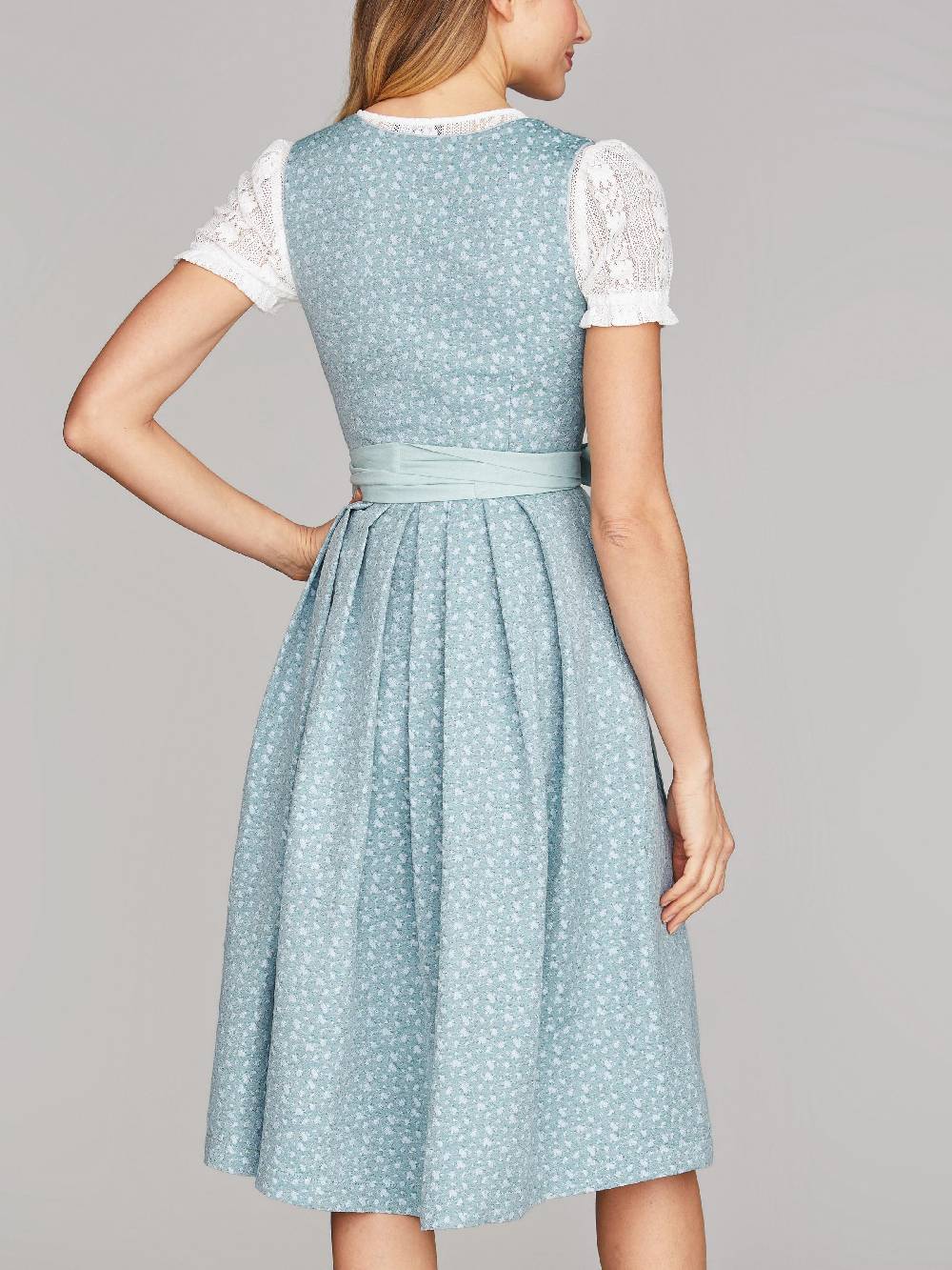 Limberry Hellblaues Dirndl mit Streublumen - LILIA PISTACHIO Lagerräumung