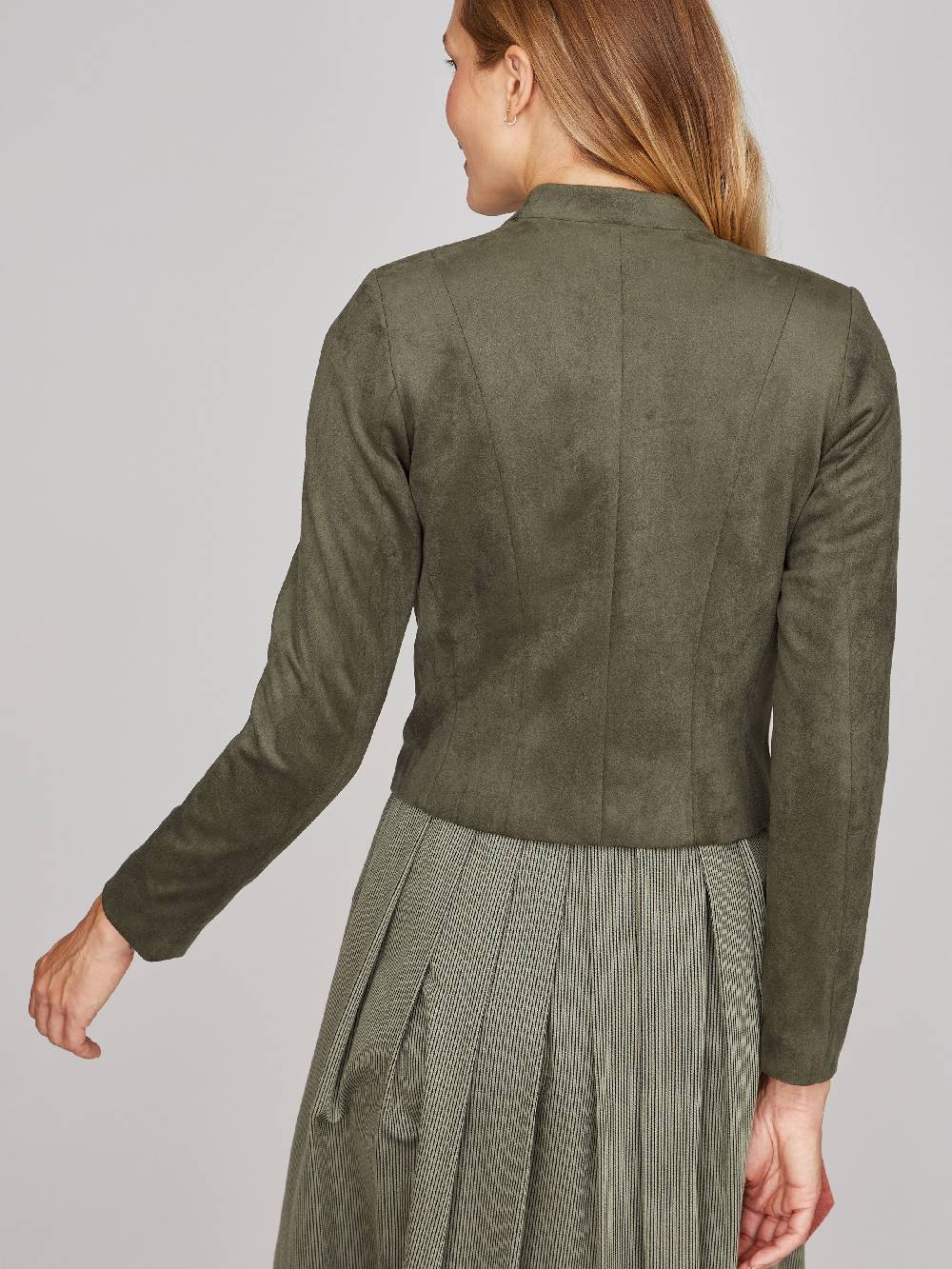Limberry Olivgrüner Trachtenjanker aus Velours - MADISON OLIV GREEN Super Sparpreis