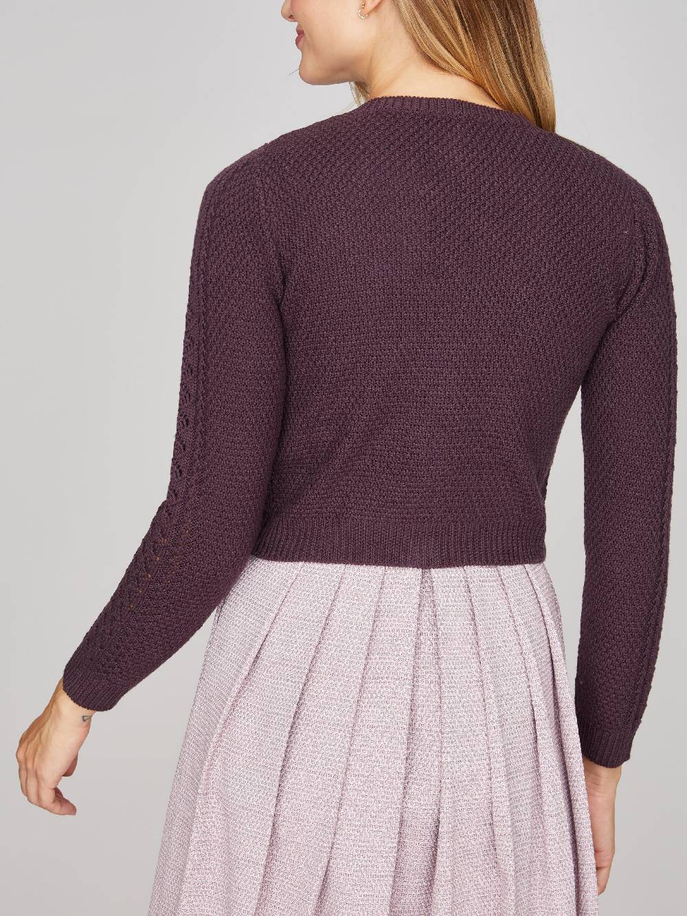 Limberry Brombeerfarbene Strickjacke - EVI Discount Store für neue Produkte