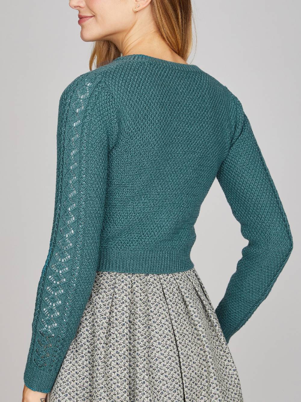 Limberry Petrolblaue Strickjacke - EVI Begrenzt auf 3 Tage