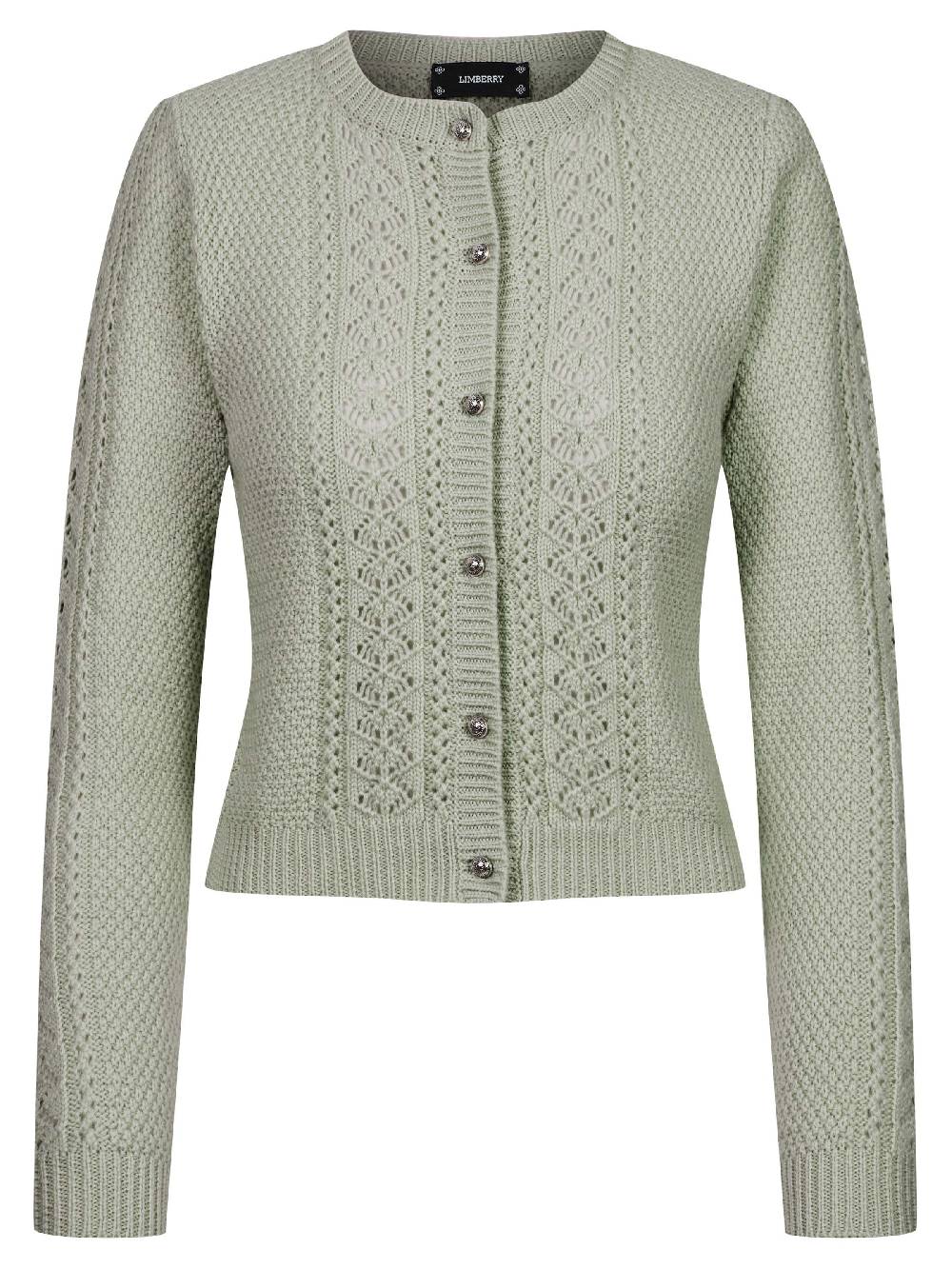 Limberry Salbeigrüne Strickjacke - EVI Speichern exportieren