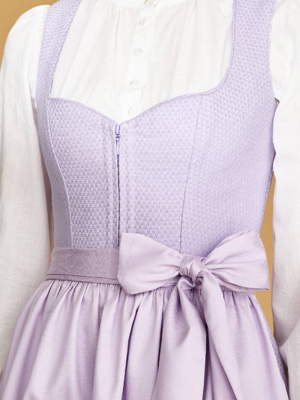 Limberry Hochgeschlossene Dirndlbluse mit Langarm - LEONA Auslauf