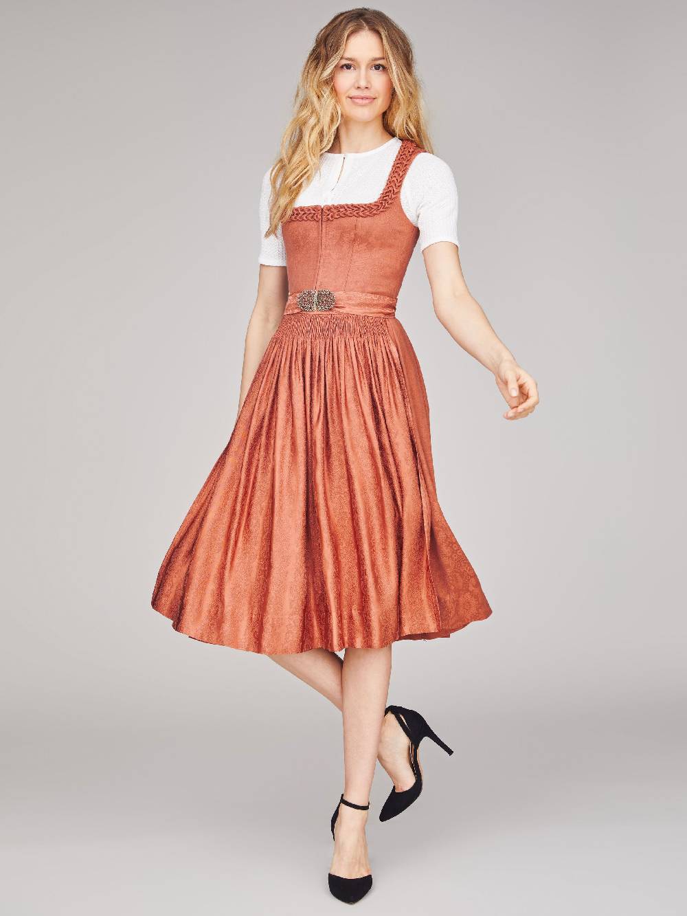 Limberry Rostbraunes Stretch-Dirndl - VRENI ROSTBRAUN Günstig kaufen
