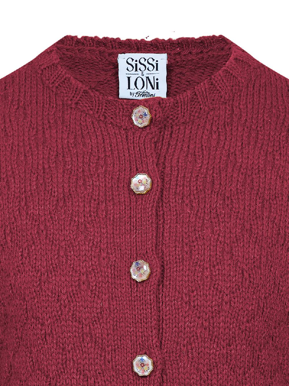 Limberry Dunkelrote Strickjacke für Kinder - INGE DUNKELROT Cyber Monday
