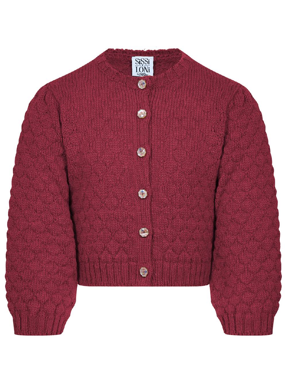Limberry Dunkelrote Strickjacke für Kinder - INGE DUNKELROT Cyber Monday