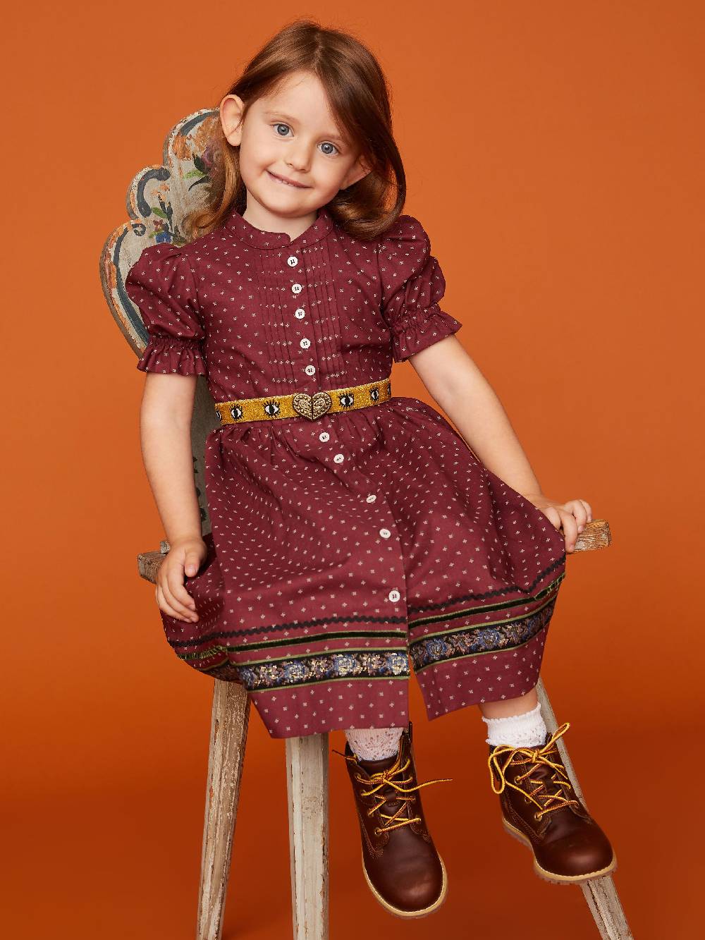 Limberry Beeren-farbenes Kinderkleid - ANNAMIRL BEERE