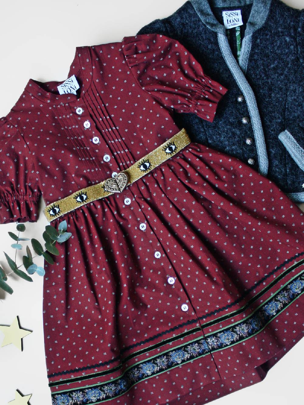 Limberry Beeren-farbenes Kinderkleid - ANNAMIRL BEERE Vatertagsangebot