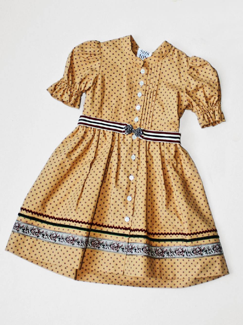 Limberry Senf-farbenes Kinderkleid - ANNAMIRL SENF Jubiläumsangebot