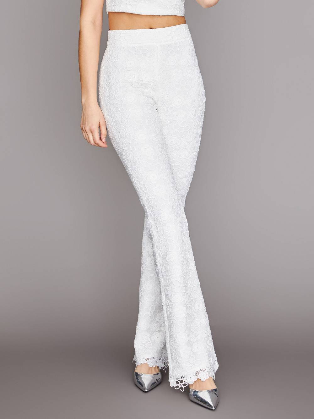 Limberry Cremefarbene Braut-Hose aus Spitze - IVY Begrenzte Freigabe