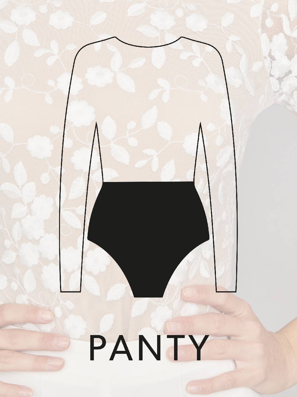 Limberry Langärmliger Braut-Body mit Blumen-Spitze und tiefem Rücken - SCARLET Letzte 3 Tage