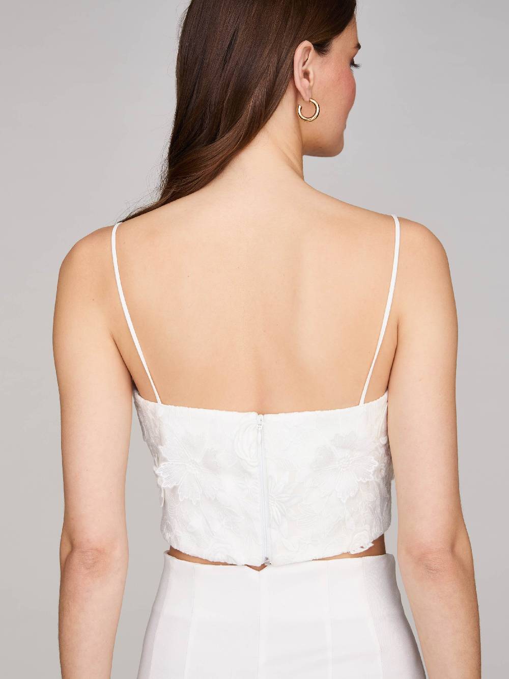 Limberry Cremefarbenes Braut-Top mit dünnen Trägern - GRACE 50% Rabatt mit kostenlosem Versand