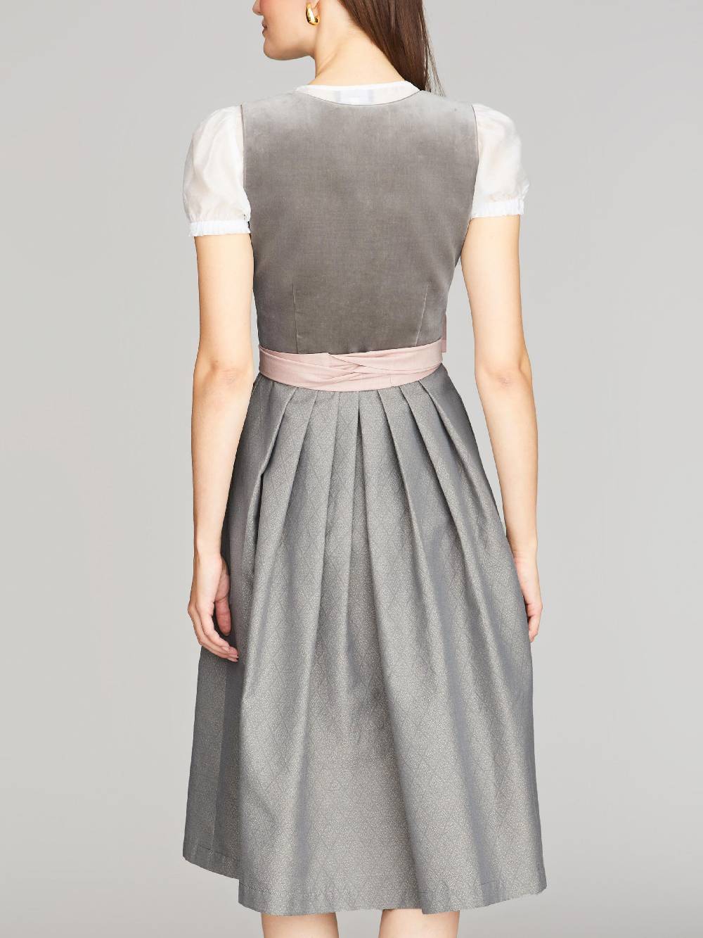 Limberry Graues Dirndl mit Samt-Mieder - DELILAH SKYLIGHT GREY Nur für heute