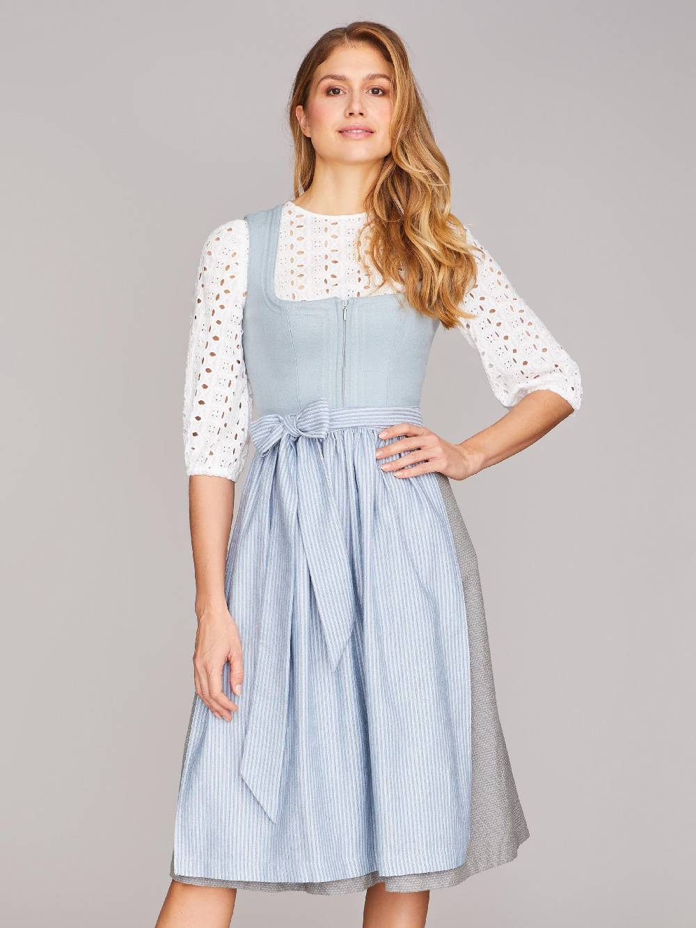 Limberry Dirndl in Mint mit Schnursteppung - CLAIRE SUMMER SAGE Bis zu 55% Rabatt