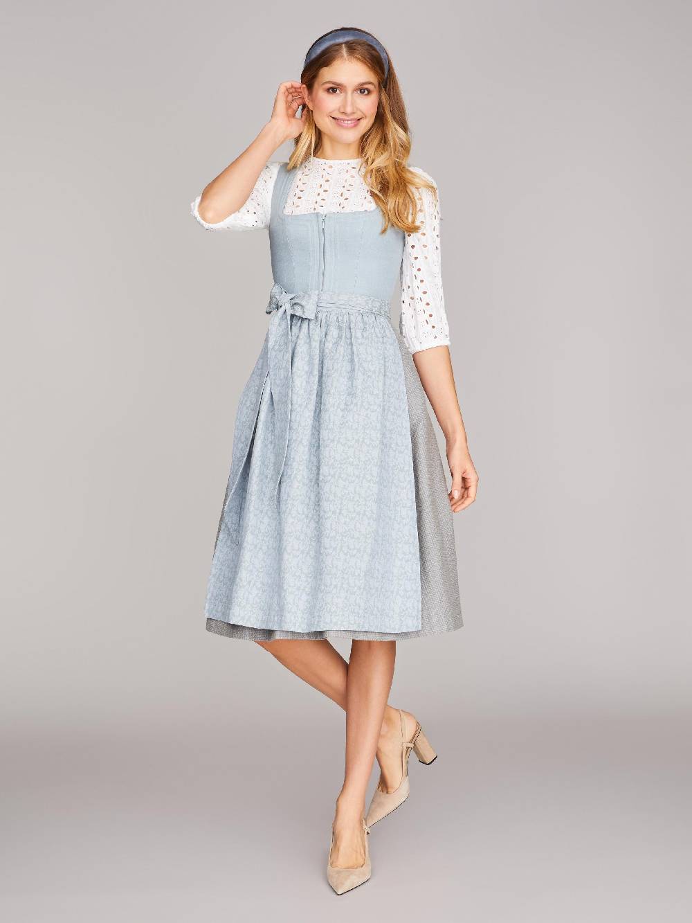 Limberry Dirndl in Mint mit Schnursteppung - CLAIRE SUMMER SAGE Bis zu 55% Rabatt