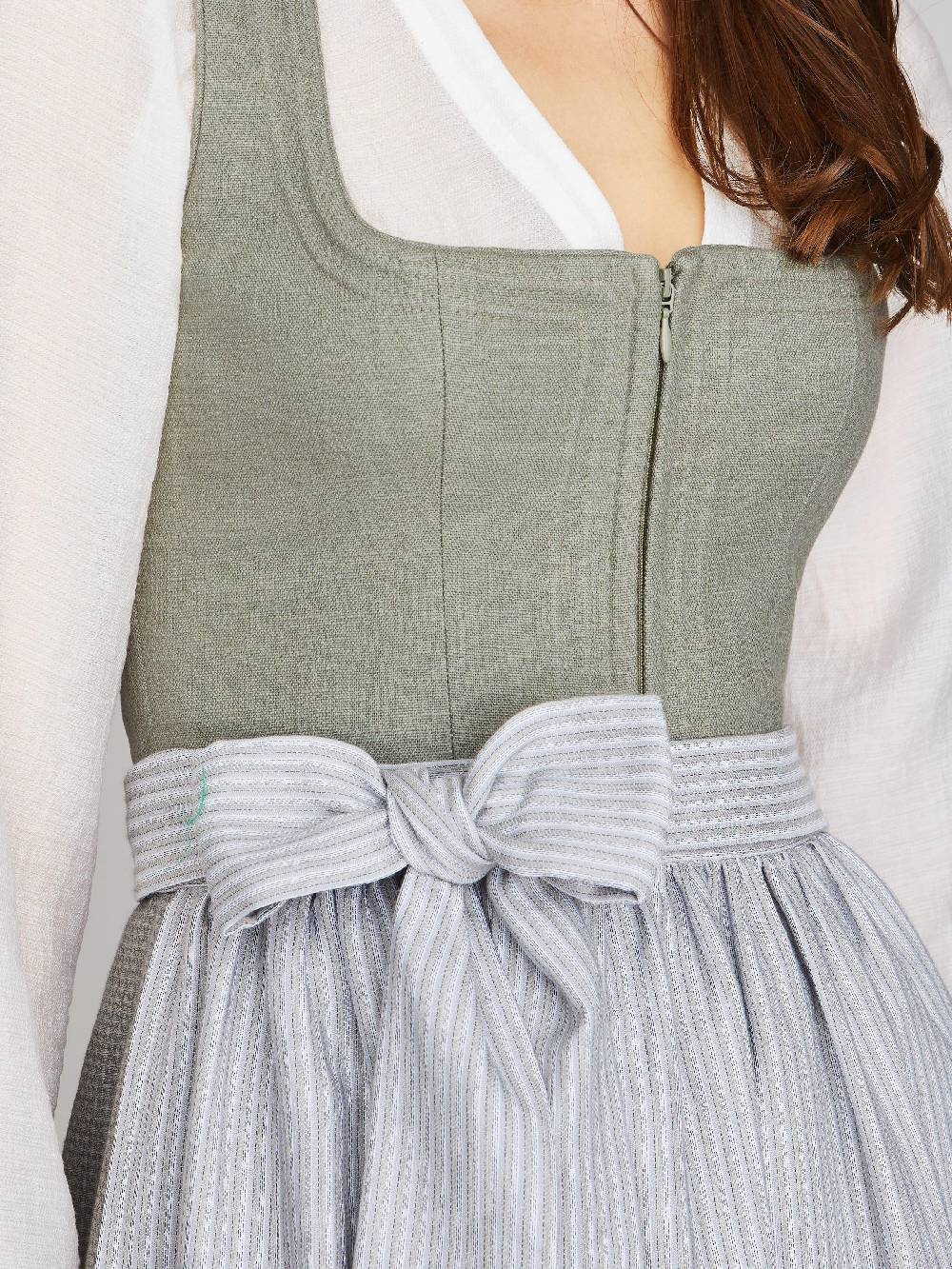 Limberry Grünes Dirndl aus Leinen - CLAIRE MISTY GREEN Discount Store für neue Produkte