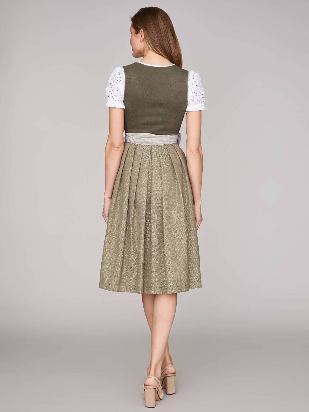 Limberry Moosgrünes Dirndl mit Velours-Mieder - ISOBEL MOSSY GREEN Outlet