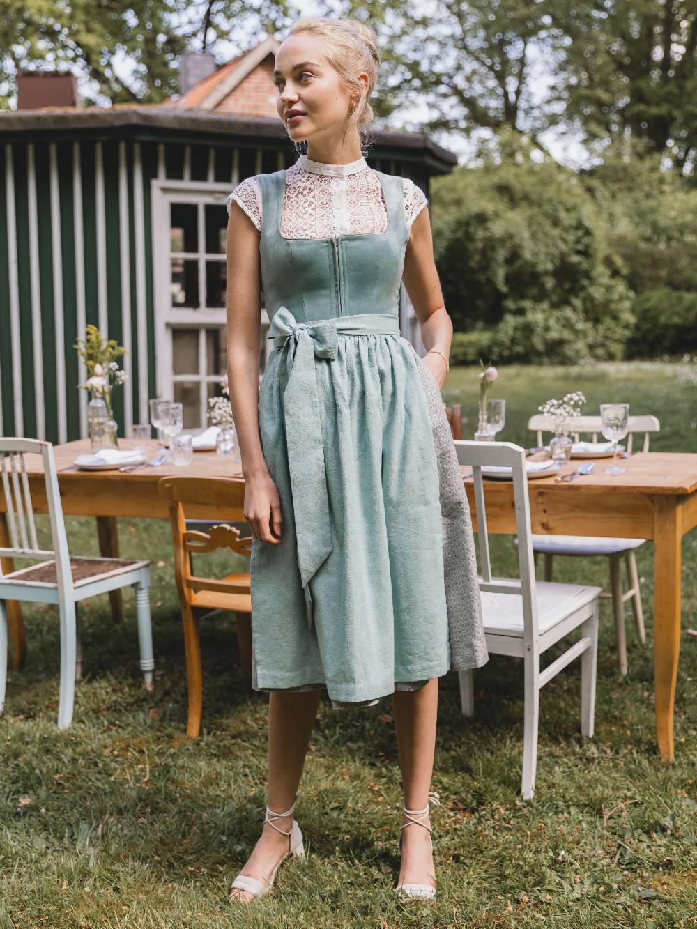 Limberry Cremeweiße Dirndlbluse mit Flügelarm - MERLE Hotsell