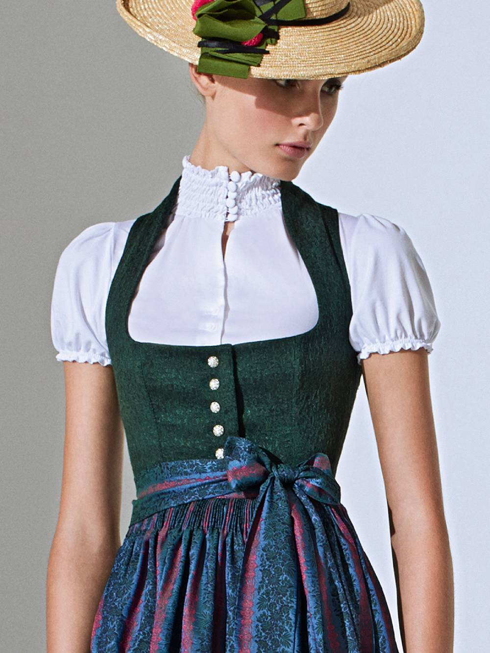 Limberry Dirndlbluse in Weiß - BURGL Sonderangebot