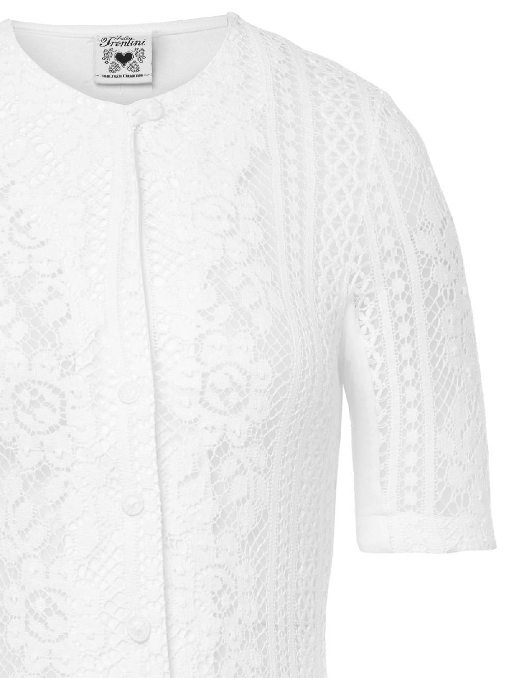 Limberry Weißer Trachtenbody mit floralem Muster - CHIQUITA Online Shopping