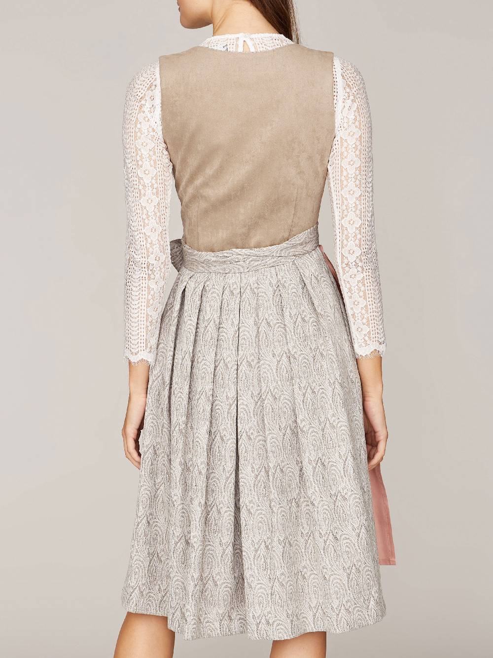 Limberry Hellbeiges Dirndl im Animalprint - KIRA SAND Saisonschlussverkauf