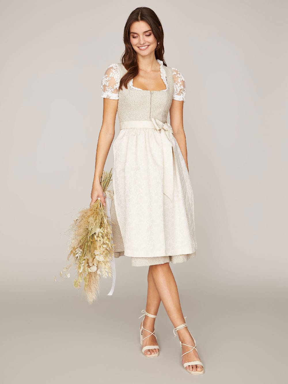 Limberry Beigefarbenes Dirndl - EMMA IVORY Heißer Verkauf