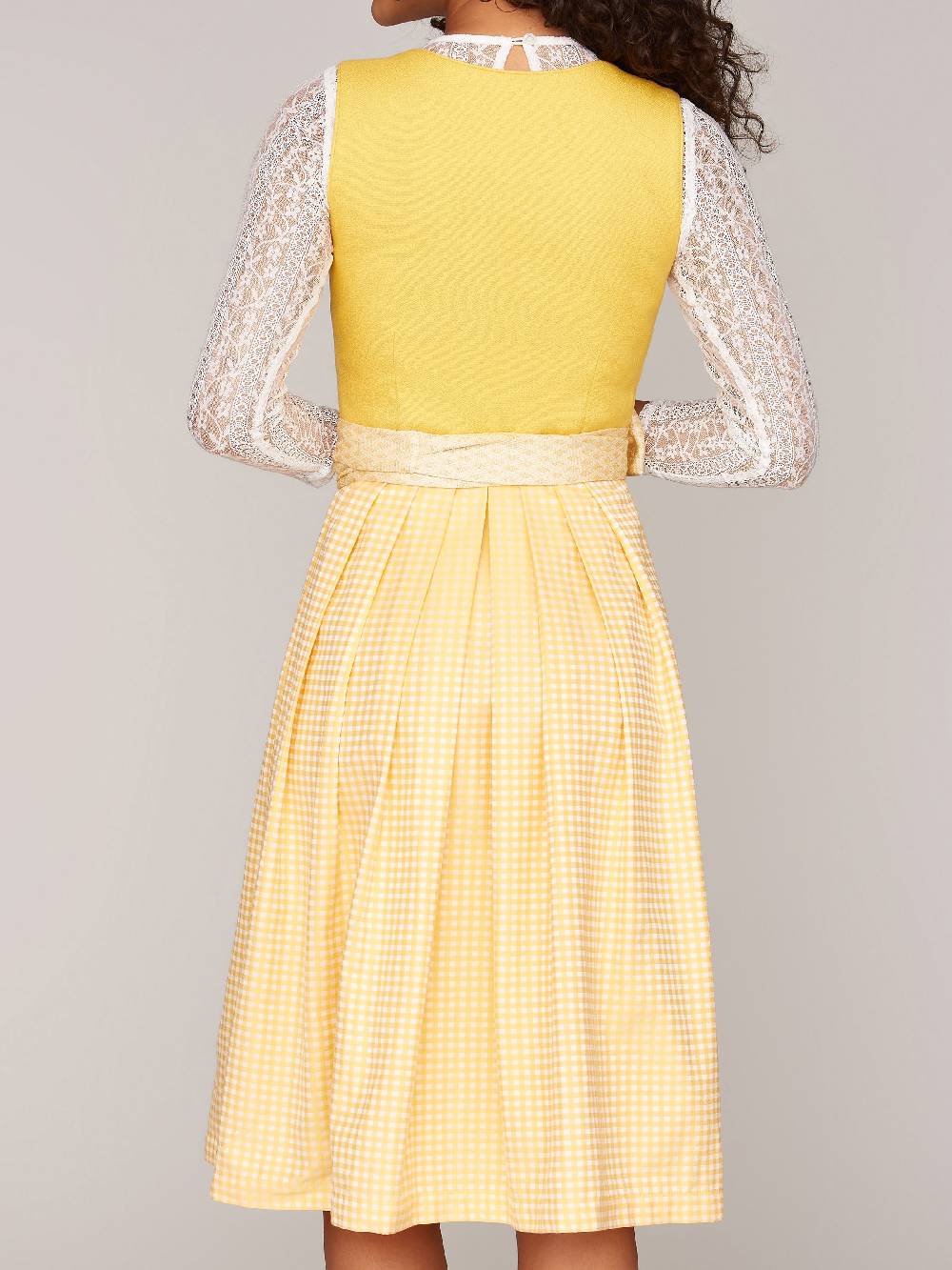 Limberry Gelbes Dirndl mit Leinen-Mieder - MIRANDA YELLOW Neueste Mode