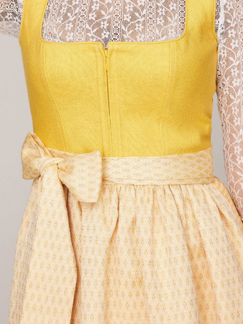 Limberry Gelbes Dirndl mit Leinen-Mieder - MIRANDA YELLOW Neueste Mode
