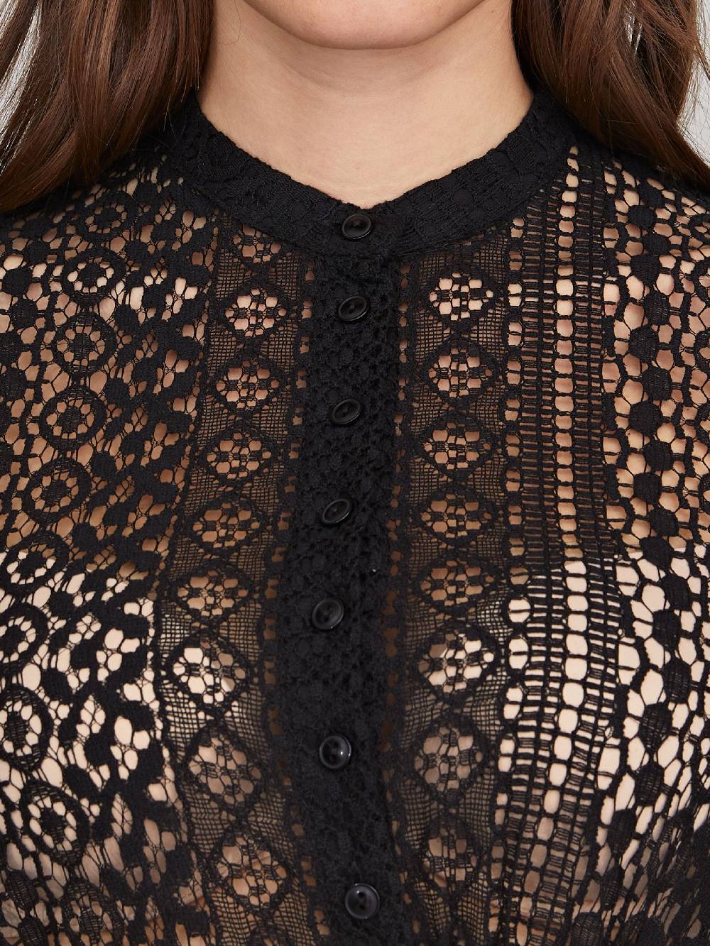 Limberry Dirndlbluse in Schwarz mit Flügelarm - MERLE Wochenangebot