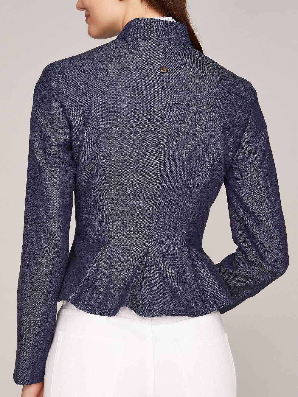 Limberry Denimfarbener Trachten-Blazer mit Stehkragen - CHRISTL Riesige Rabatte