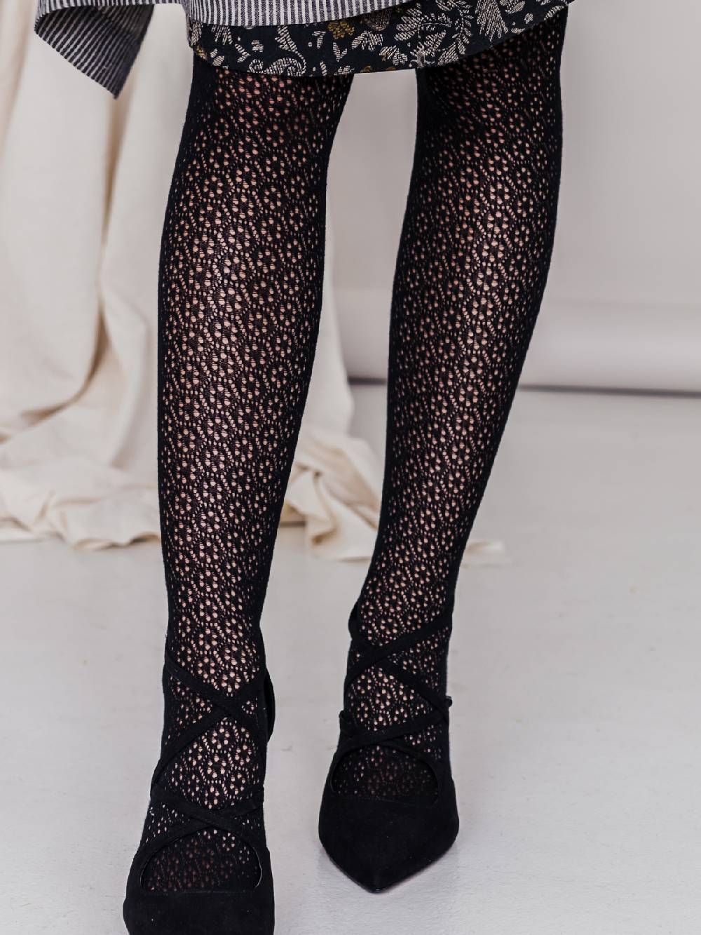 Limberry Trachten-Strumpfhose in Schwarz - FLEUR Verkauf