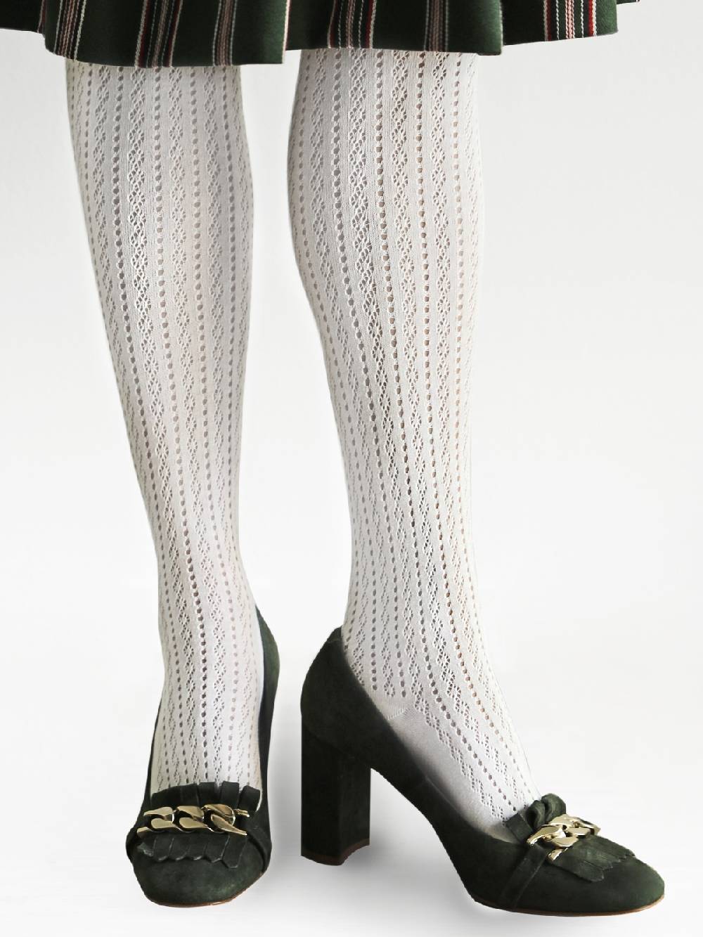 Limberry Weiße Trachten-Strumpfhose - CROCHET Hotsell