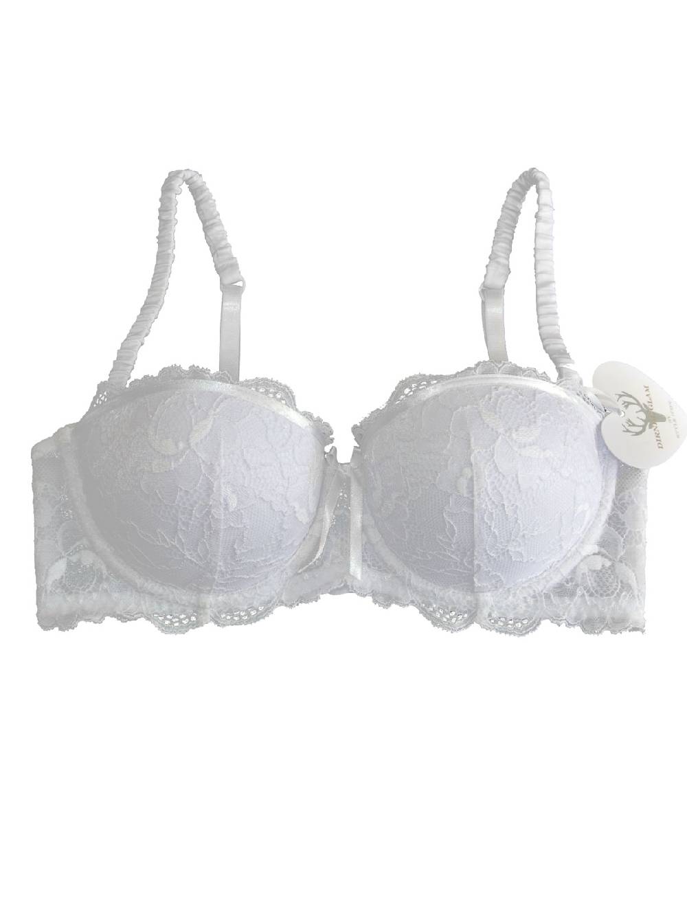 Limberry Weißer Dirndl-BH mit Spitze - LACE GLAM