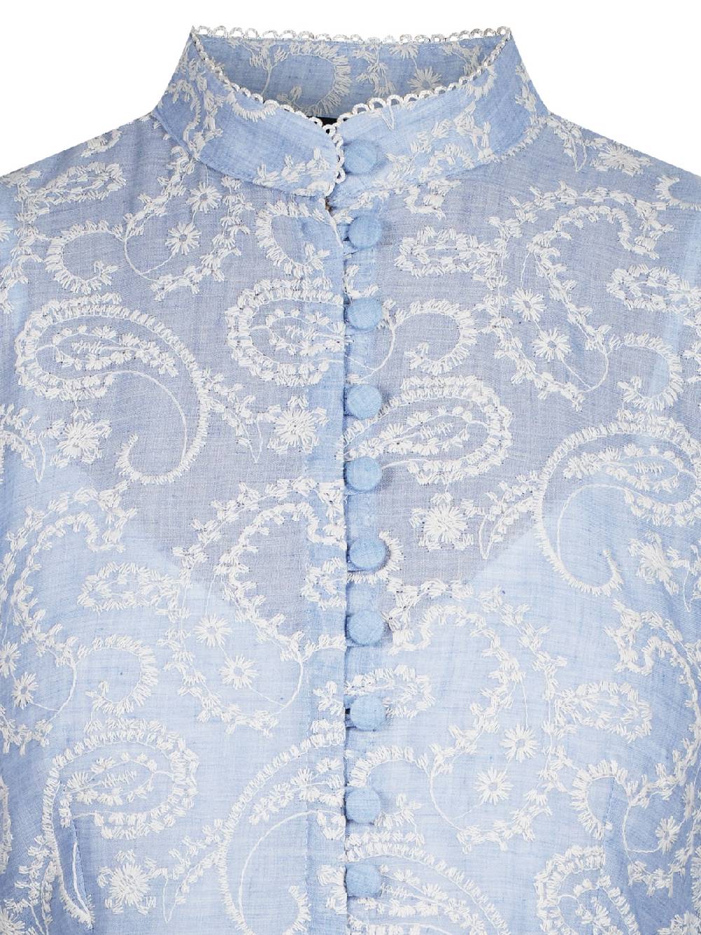 Limberry Blau-Weißes Kleid aus Lochspitze - POPPY Exklusivangebot
