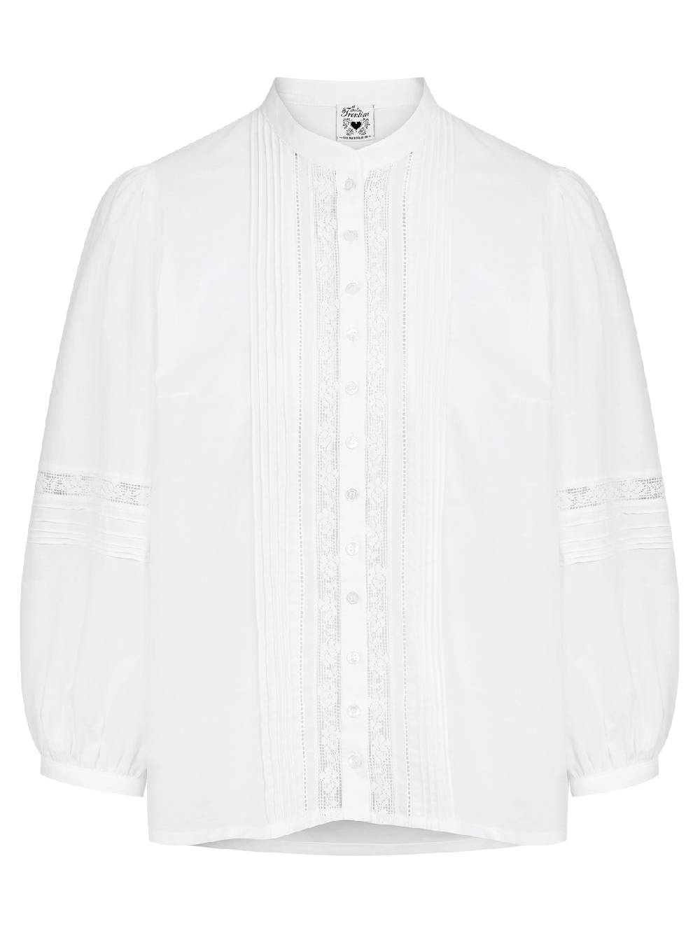 Limberry Weiße Bluse mit Häkelspitze - HELGA Blitzangebot