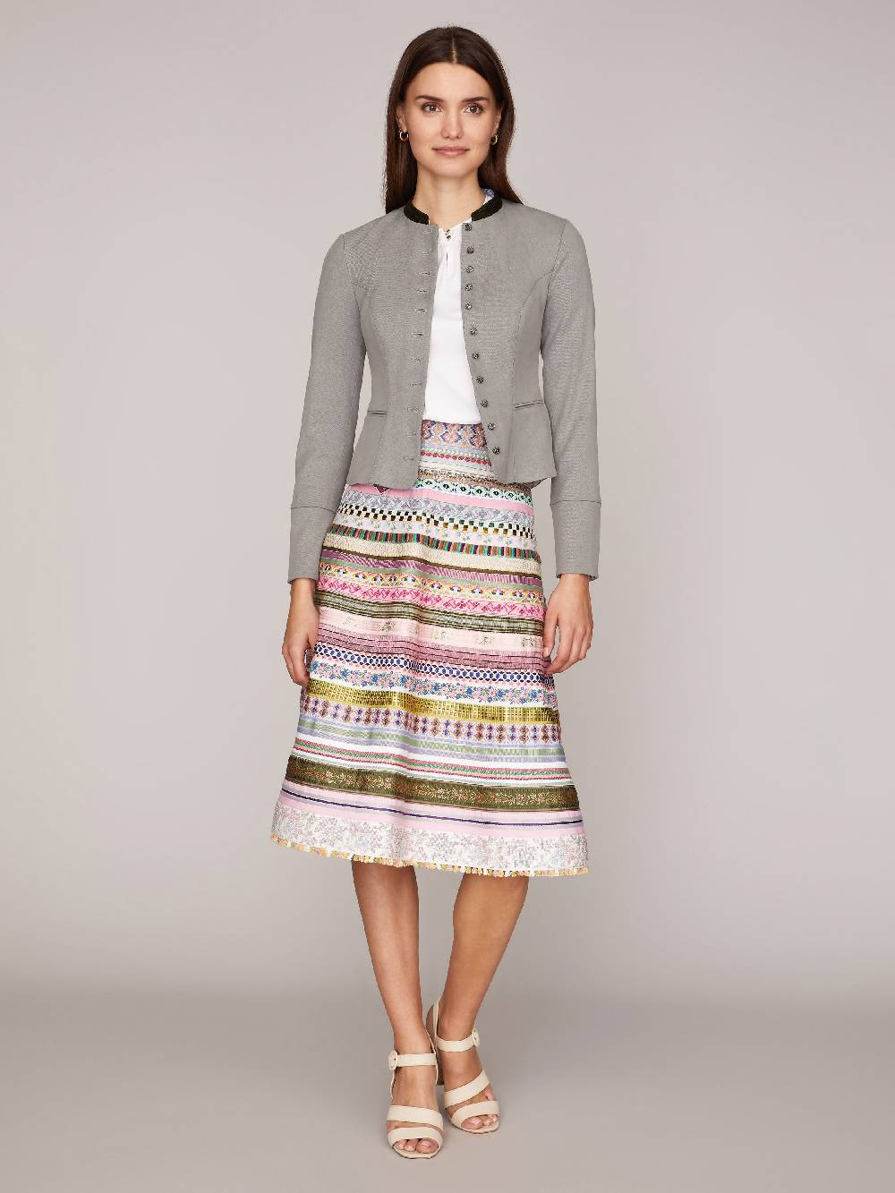 Limberry Weiße Kurzarm-Bluse - LIBERTY REINWEISS Große Rabatte