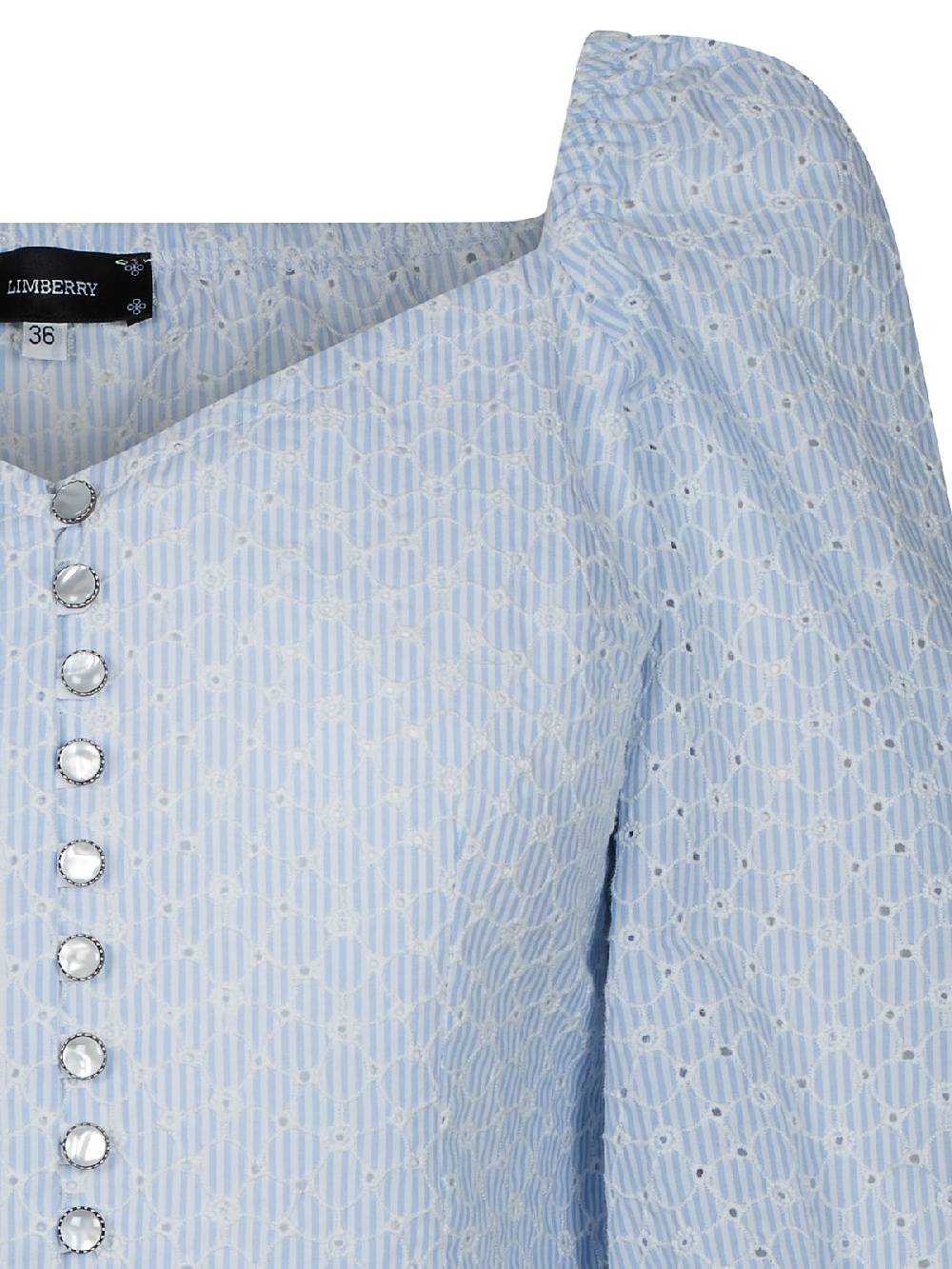 Limberry Blaue Bluse mit Schößchen - JANE Tägliche Deals