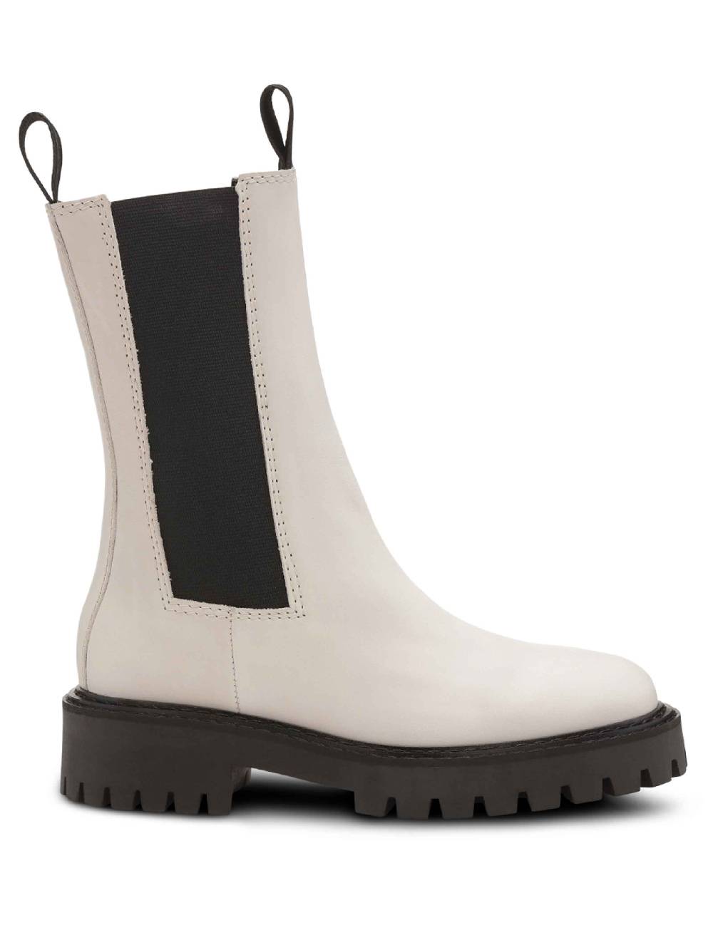 Limberry Schwarz-weißer Chelsea-Boot mit Plateau - ANGIE Begrenzte Freigabe