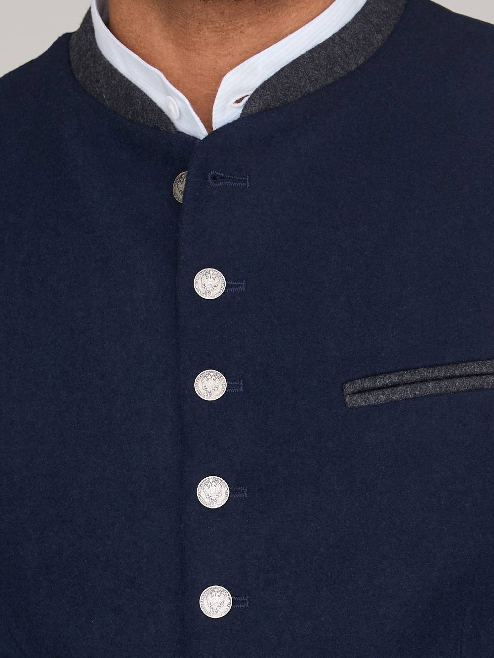 Limberry Dunkelblaue Trachtenweste - THEO DARK NAVY Begrenzt auf 3 Tage
